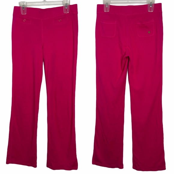 Lilly Pulitzer Pink Wide Leg Track Sweatpants Size S - Picture 1 of 15